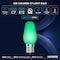 Luxrite C7 LED Green Light Bulbs for String Lights 0.5W Enclosed Fixture Rated E12 Candelabra Base, 6PK LR21752-6PK - alternate 3